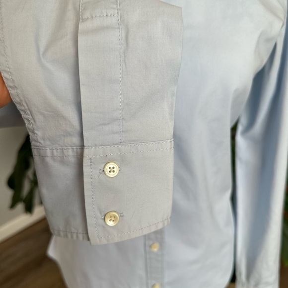 #7)  Calvin Klein  stretches Light blue button down shirt - Picture 2 of 7